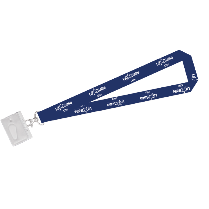 La Salle Lille - Tour de cou avec porte badge rigide